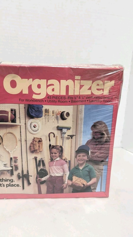 Home Organizer Light Duty Peg And Storage Hook Kit 43 Pcs