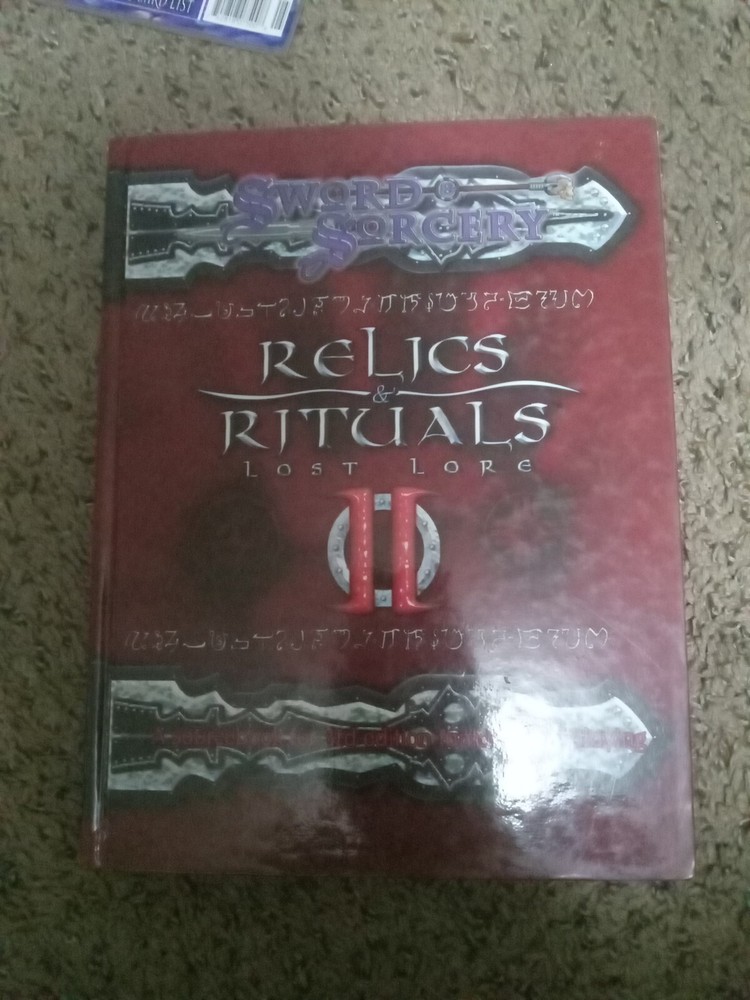 Sword & Sorcery: Relics & Rituals II Lost Lore HC Book 2002