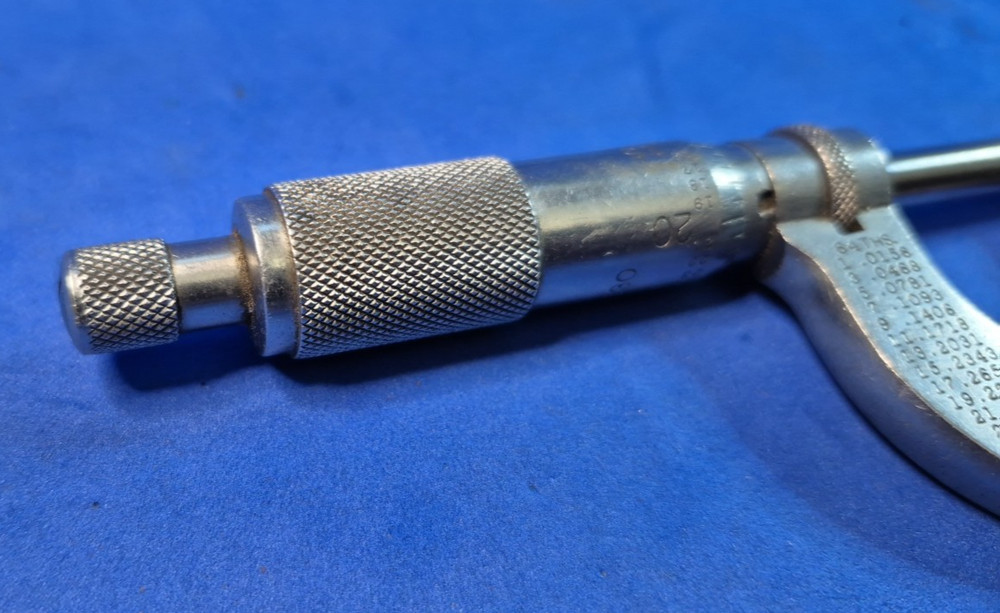 Starrett No. 1230 0-1" Stainless Micrometer