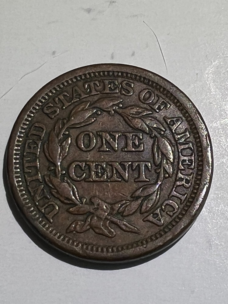 3 assorted date large cent pennies