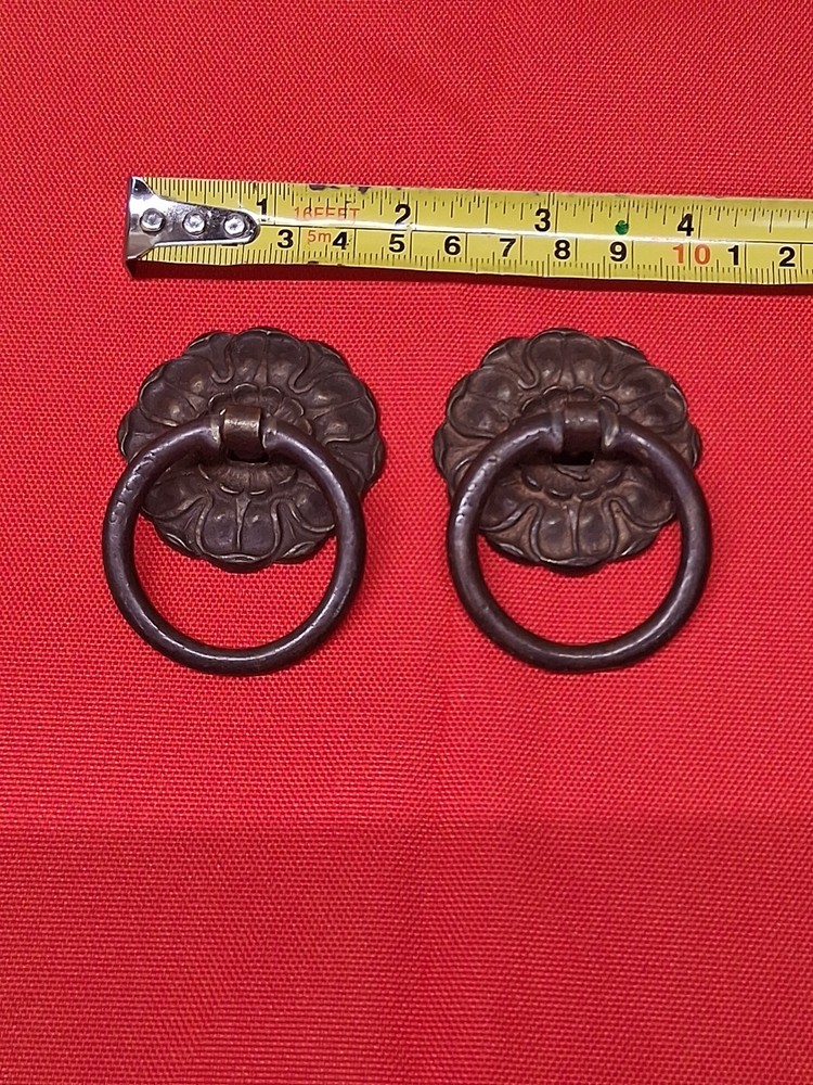 Vintage Antique Brass Drawer Pulls