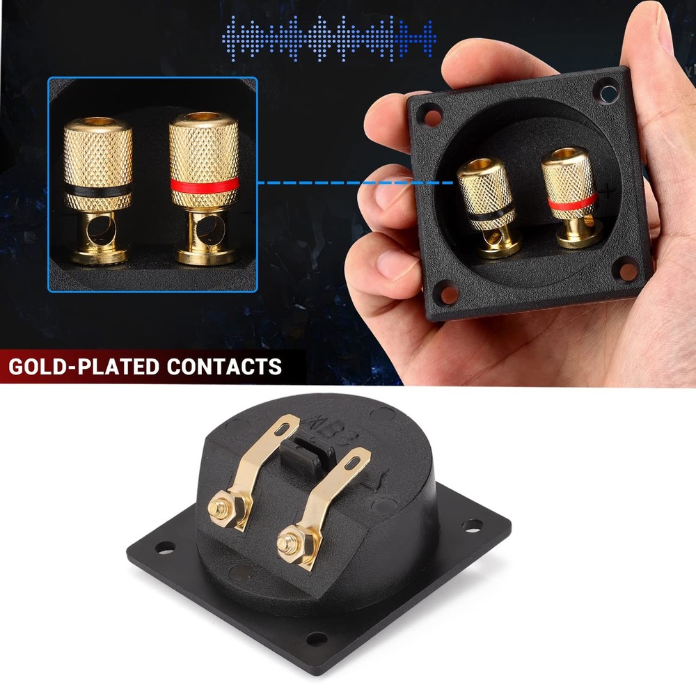 Facmogu 2PCS 2.2 Inch Square 2-Way Speaker Box 2-way Square,