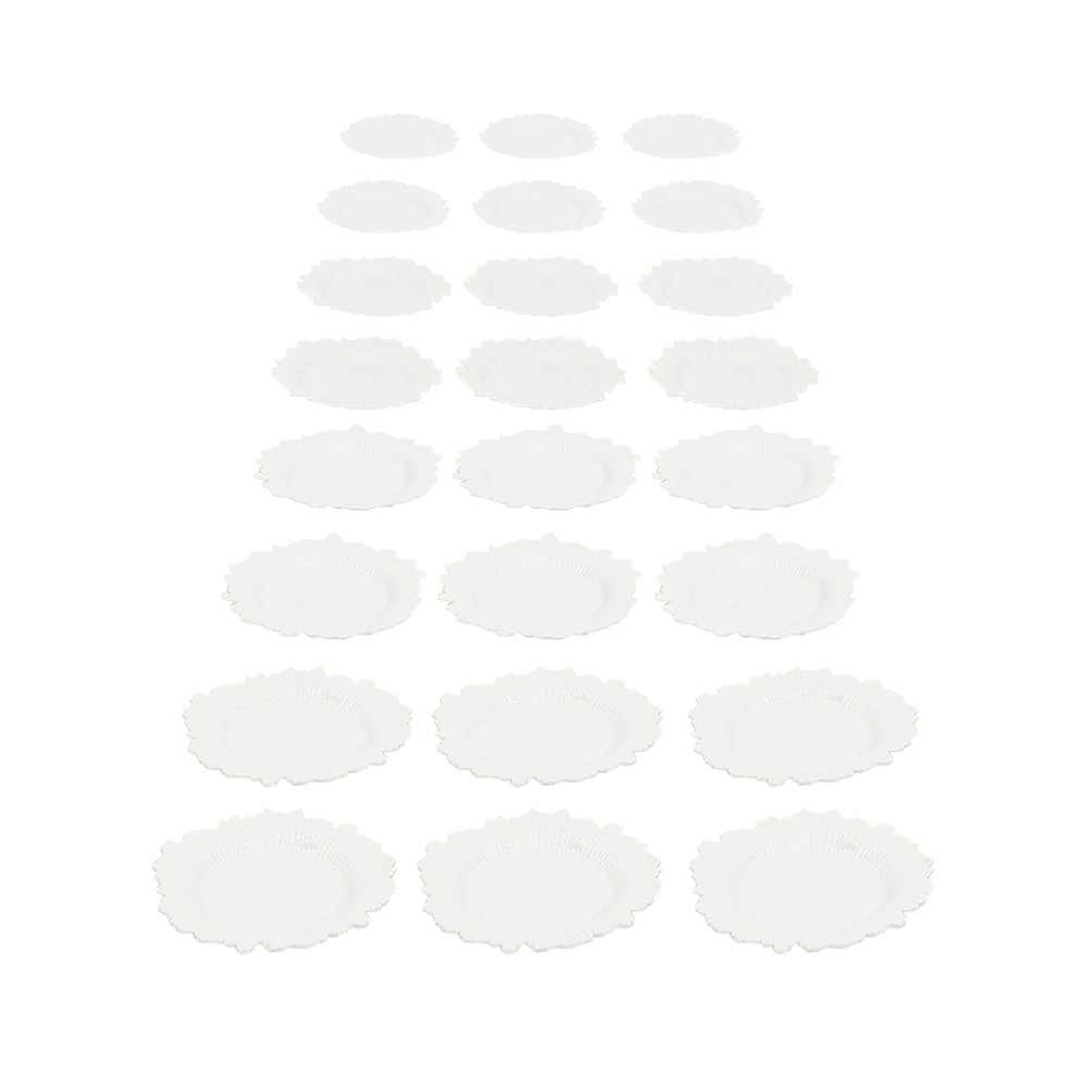 Round Plastic Reef Plate Dinner Wedding Party Tableware Plates Mats Decoration