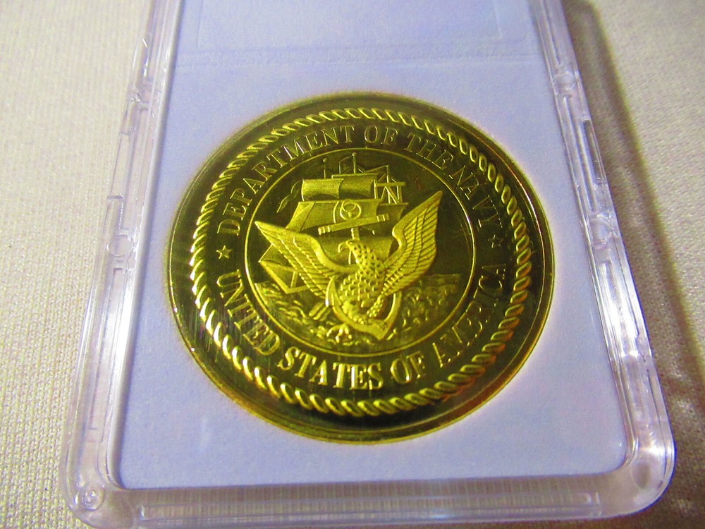 US NAVY - USS KANSAS / BB-21 Challenge Coin