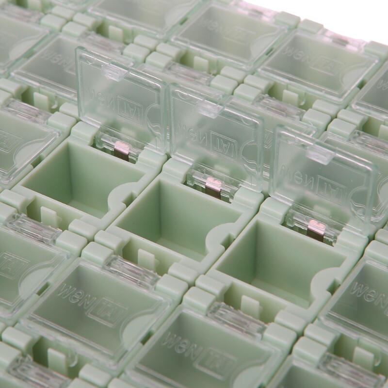 50 Pcs/Set SMD SMT Electronic Component Container Storage Boxes