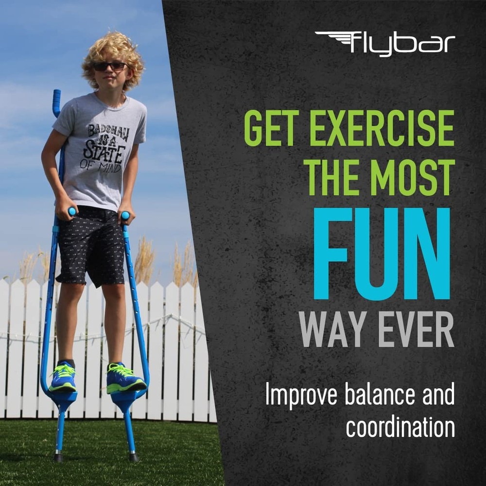 Flybar Master Walking Stilts (Large), Adjustable Height – for Ages 10 & Up, U...