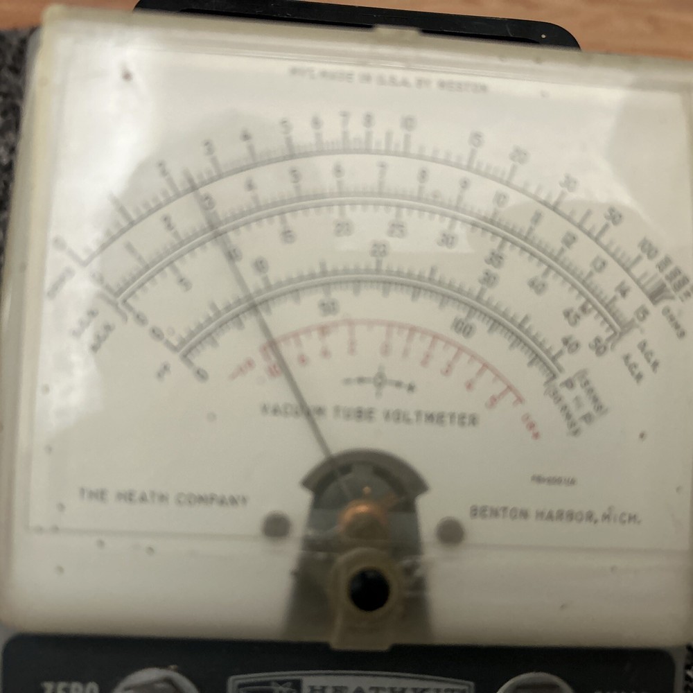 HEATHKIT VTVM MODEL IM-11 VACUUM TUBE VOLTMETER Working Condition