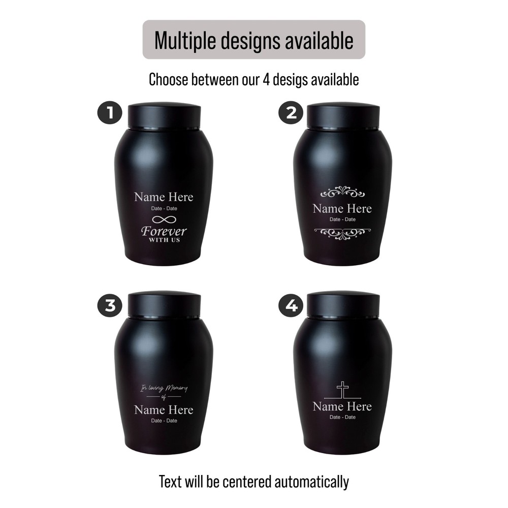 Personalized Cremation Keepsake Human or Pet Ashes Urn Waterproof with Airtight