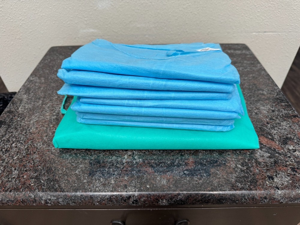 Assorted Isolation Gowns - Lot of 8