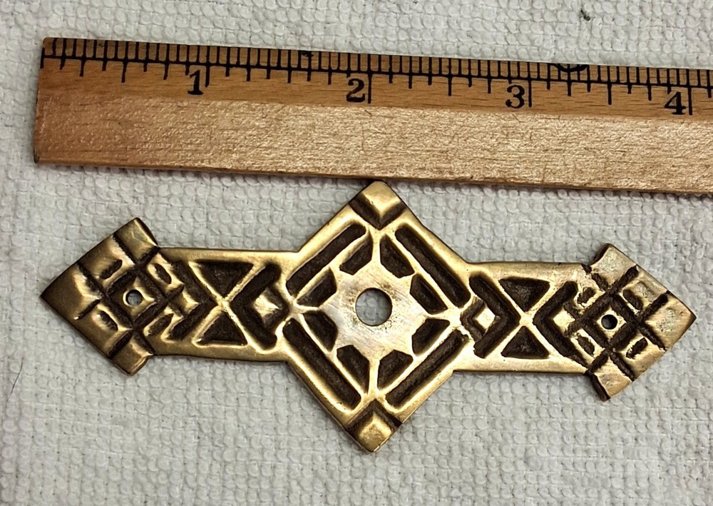 BRASS DROP RING DRAWER, DESK, CABINET PULL,NEW OLD STOCK, NEVER INSTALLED