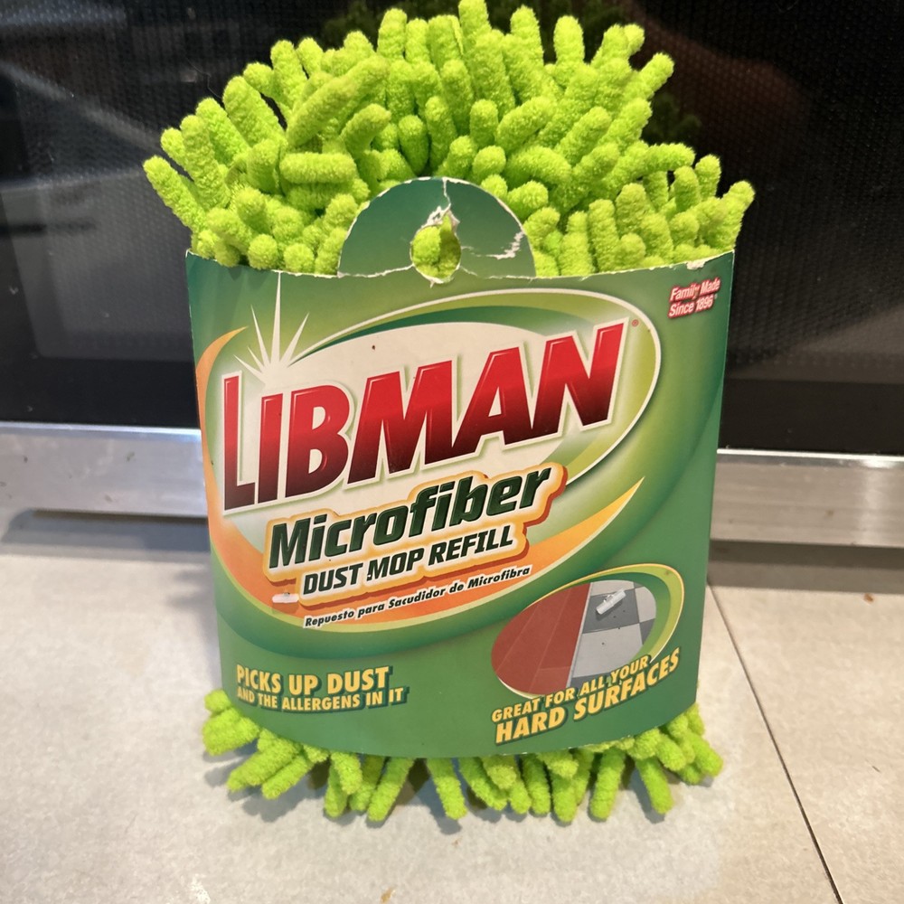Libman Microfiber Dust Mop Refill  #00196 Replacement Mop Head  Washable Reuse