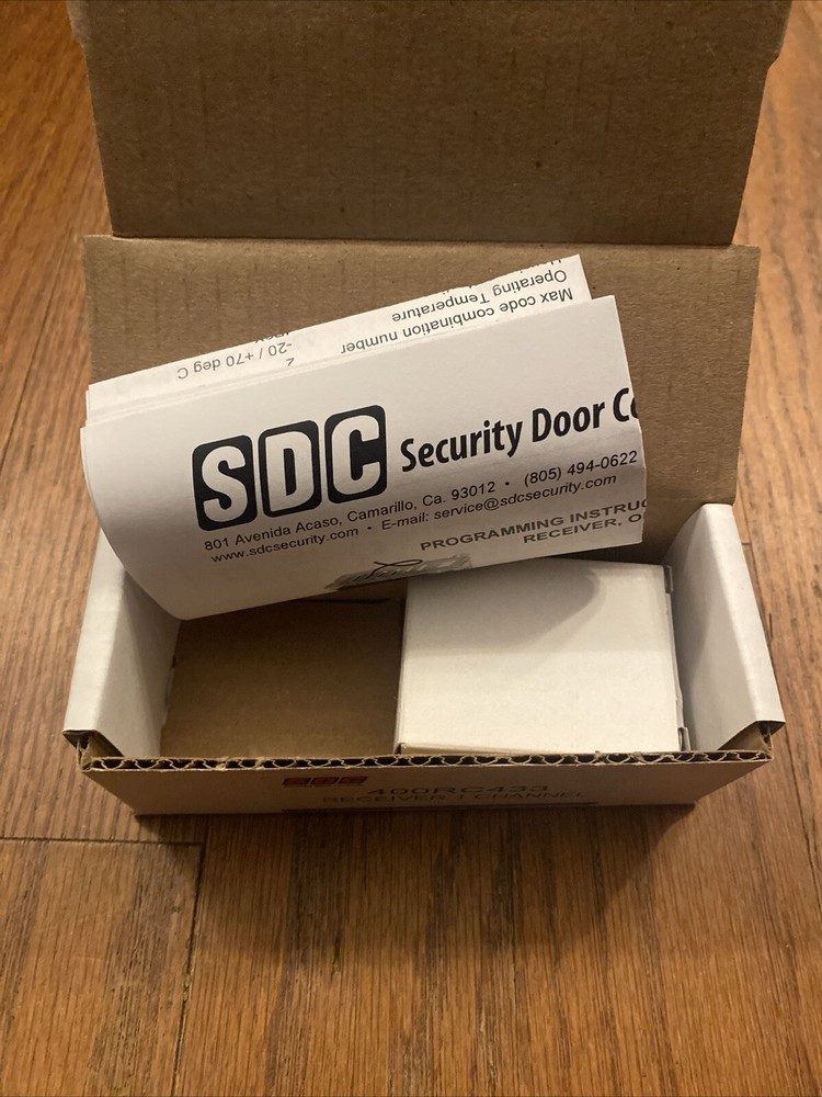 SDC 400RC433 Security Door Controls Receiver 1 Channel