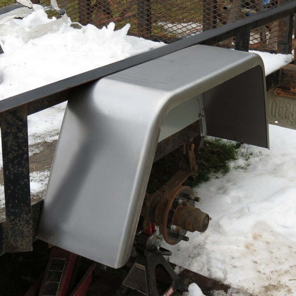 Set of 2 Square Steel Cargo Trailer Fenders Pair 8"-12" wheels 16 Gauge Steel