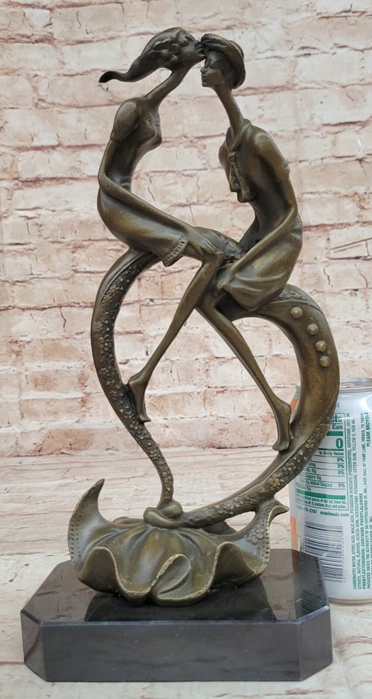 Stunning Abstract Bronze Sculpture by Collet - Gift Idea Artwork