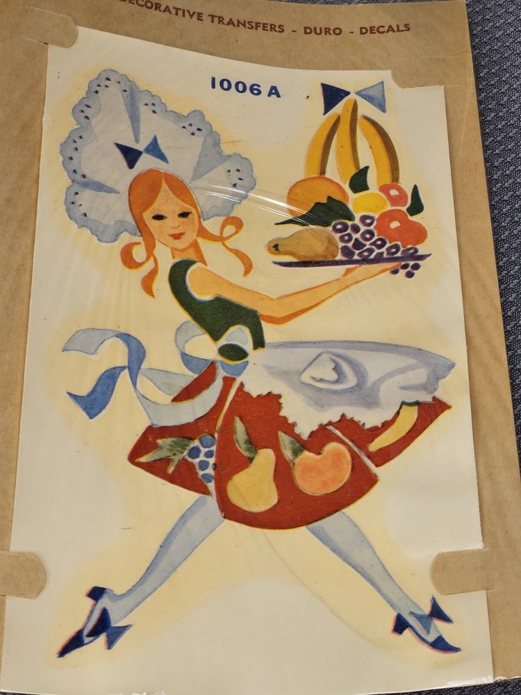 7 vtg duro Decorative Transfers