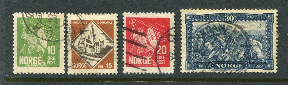 Norway #150-153 Saint Olaf Complete Set [Used]