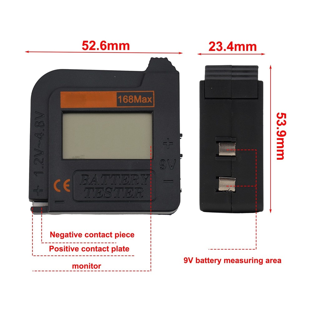 Practical Battery Tester Portable Digital Battery Digital Display Screen