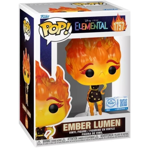Funko Pop! Disney Elemental #1757 Ember Lumen - Special Edition w/Protector