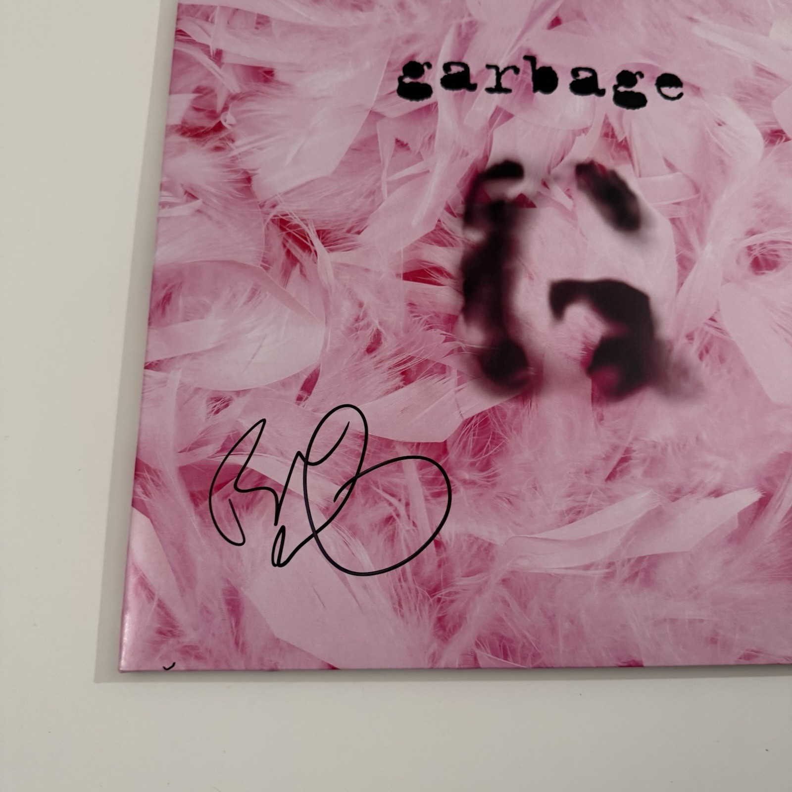 BUTCH VIG SIGNED GARBAGE SELF TITLED VINYL RECORD WITH JSA COA