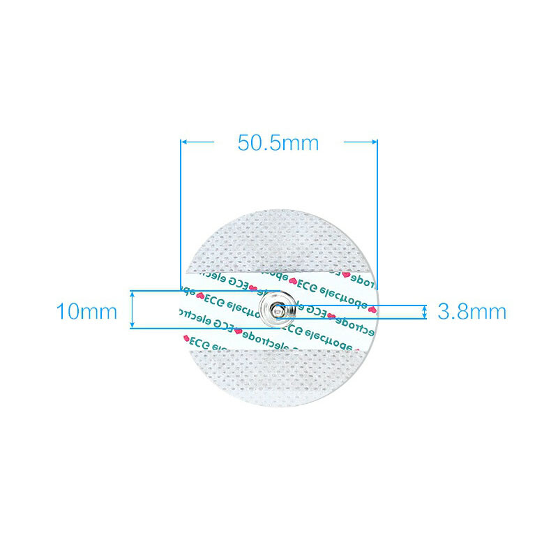 50Pcs Disposable ECG Electrodes AG/AgCl Sensor disposable ECG/EKG Electrode Pad