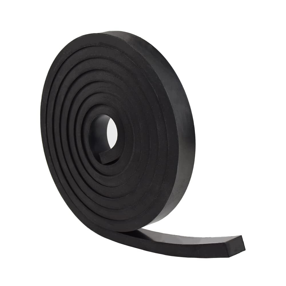 1/2" x 10' Long Solid Rubber Strips Rolls for Gaskets Sealing Bumpers