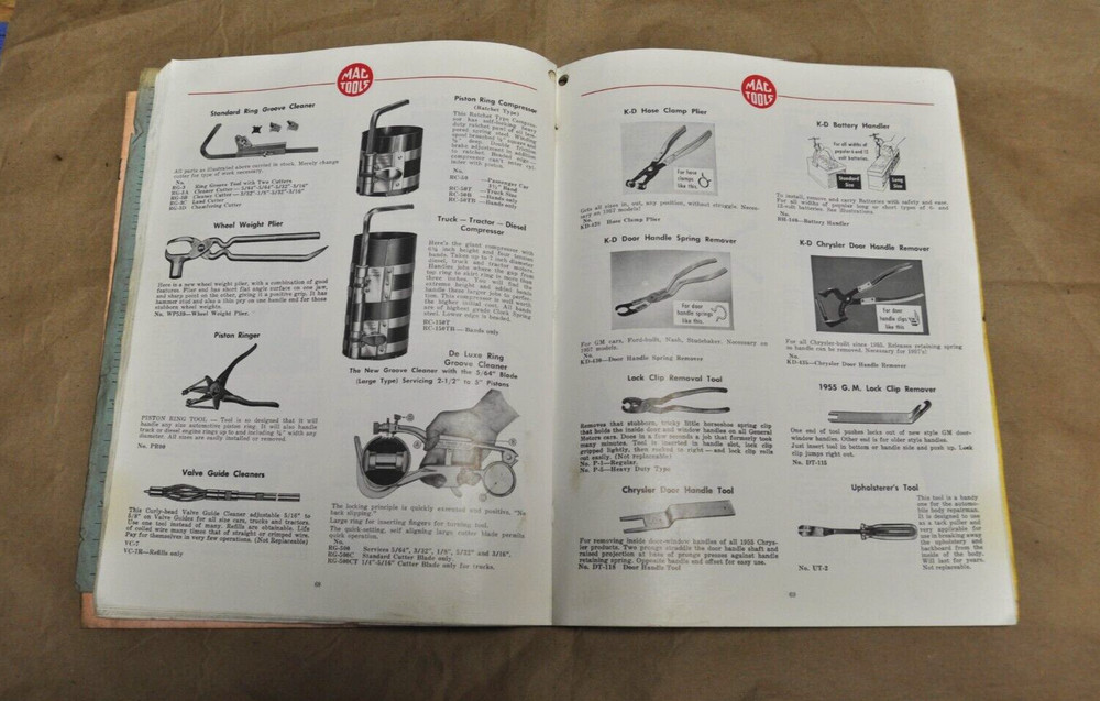 MAC 1959 Tool Catalog 115 pages with pictures