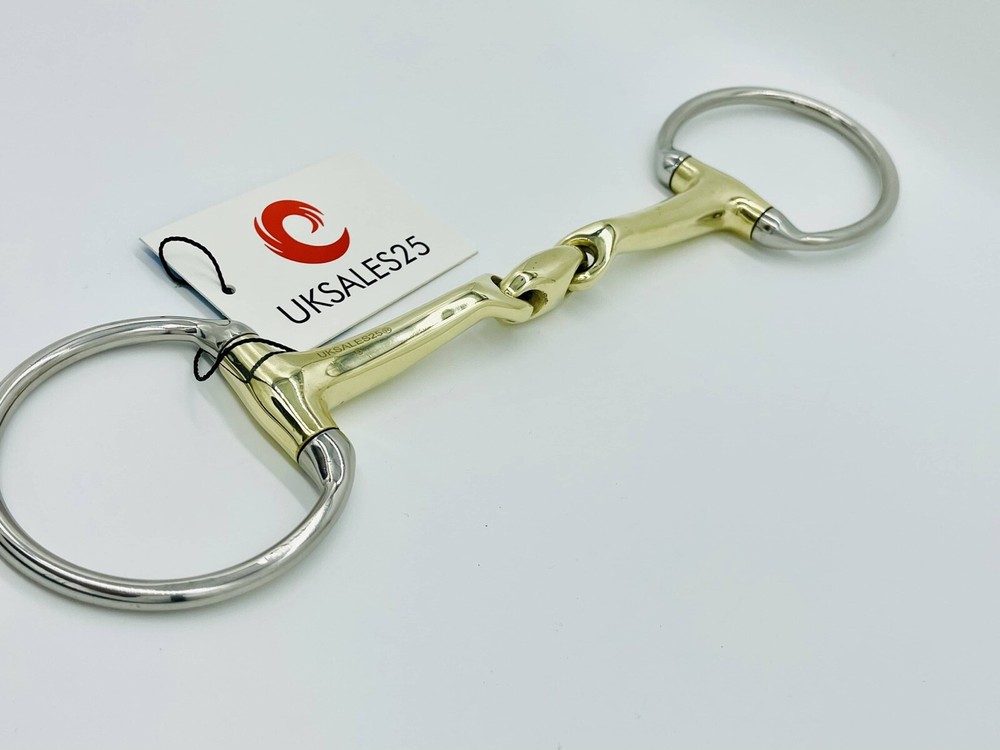 EggButt Snaffle Bit 14MM Verbindend Angled MP (UKSALES25®) *SAME DAY DISPATCH*