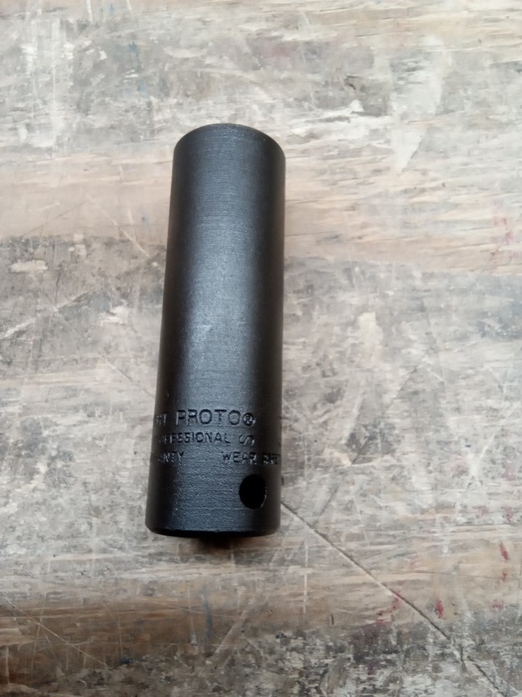 Proto J 7324HT 1/2" Drive Thin Wall Deep Impact Socket, 3/4", 6 Point
