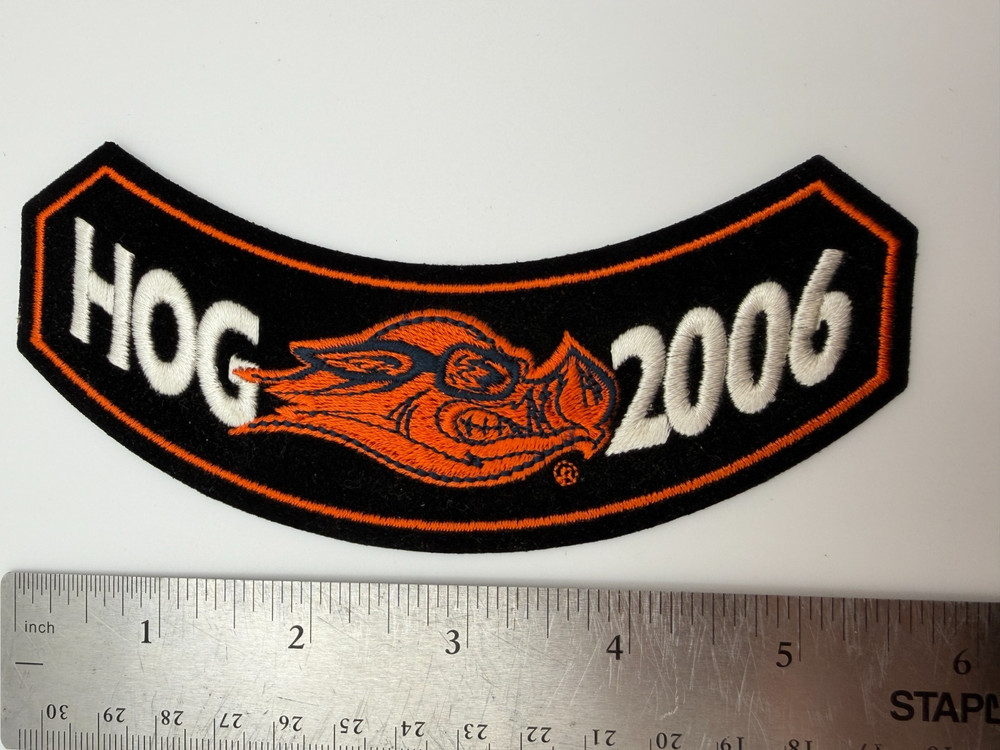 2006 Harley Davidson Owners Group Biker Patch Member Iron On Patch Felt