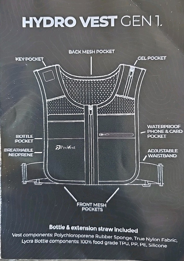 Provest Running Hydration Vest set