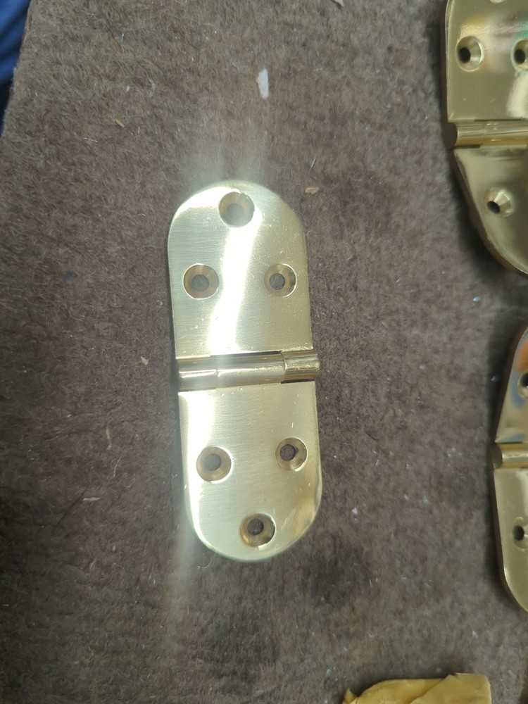 Vintage Solid Brass Hinges 1 1/4x3 3/8