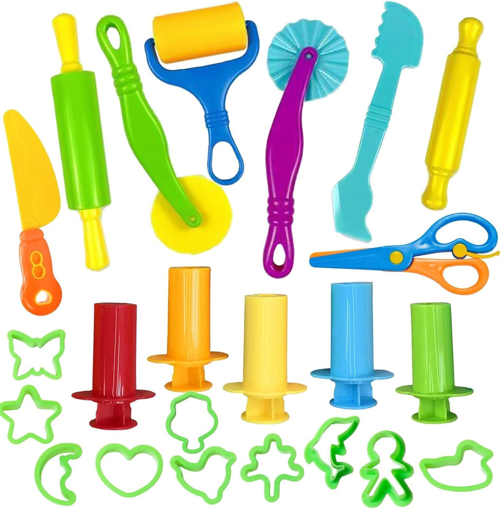 Unleash Creativity with 24 Pcs Play Dough Tools Sets Dough Accessories.Ideal as