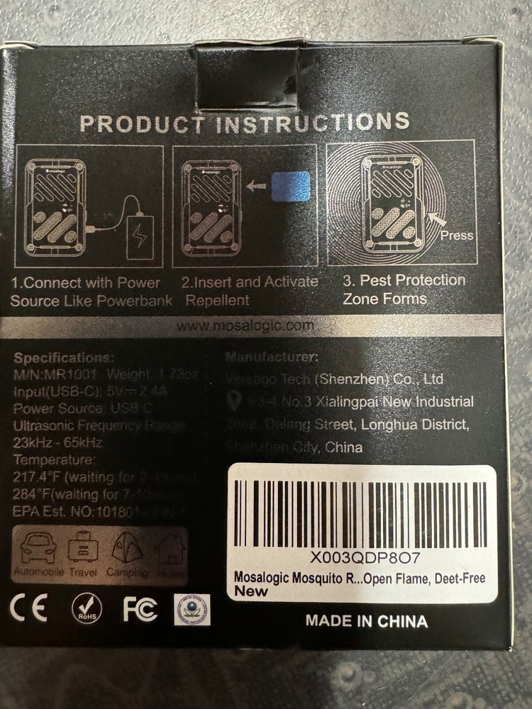 Mosalogic 2-in-1 Mosquito Repeller