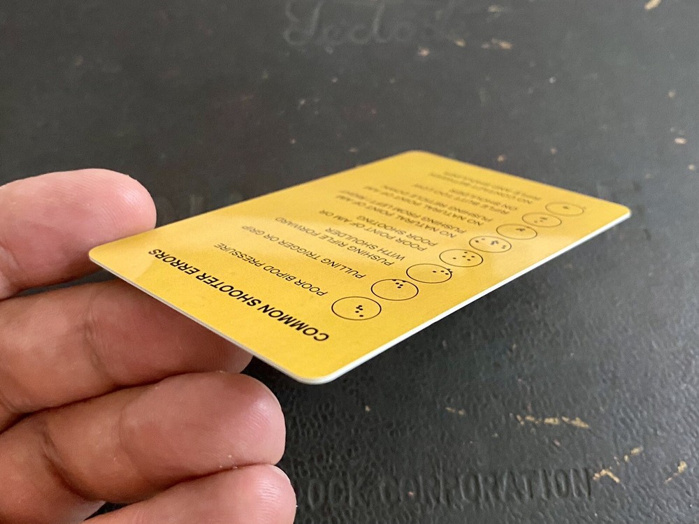 Shooting Range Plastic Card