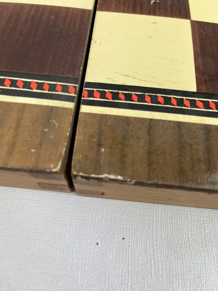 Wooden Chess/ Checkers And Backgammon Board