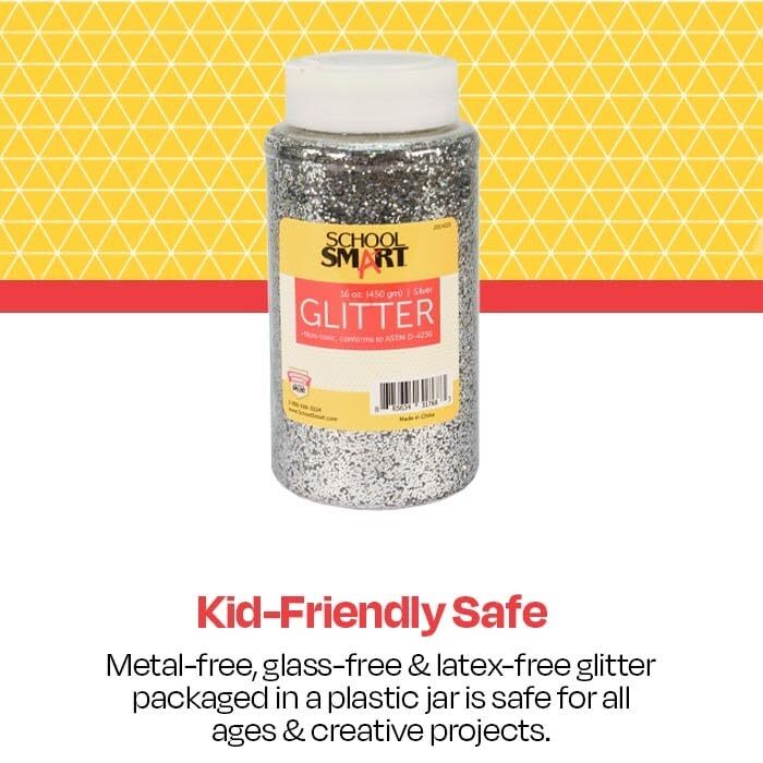 Craft Glitter 1 Pound Jar Silver