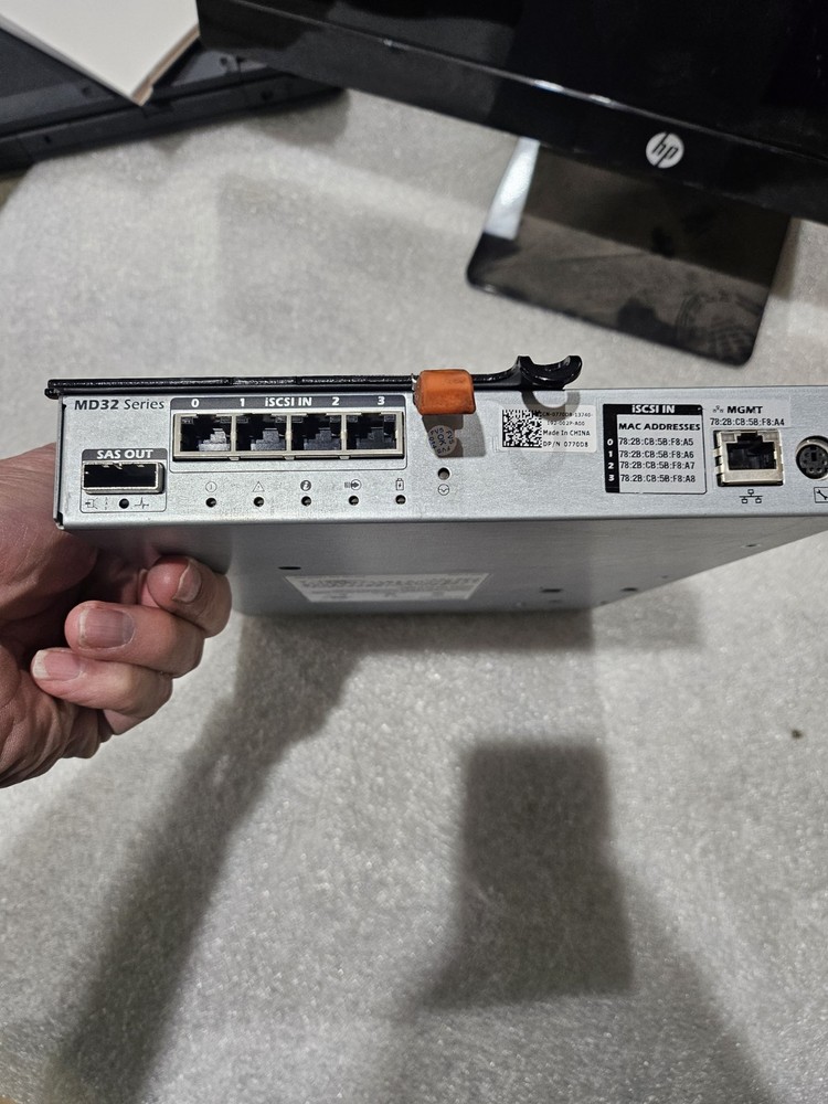 Dell PowerVault MD32 Series E02M iCSI SAS 0770D8 4-Port RAID Controller Module