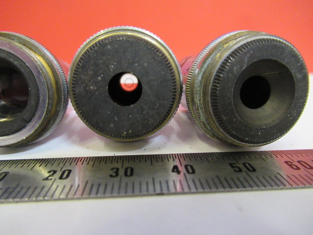 LOT OBJECTIVES SPENCER DARK PHASE OTHERS MICROSCOPE PART AS PICTURED P3-B-16