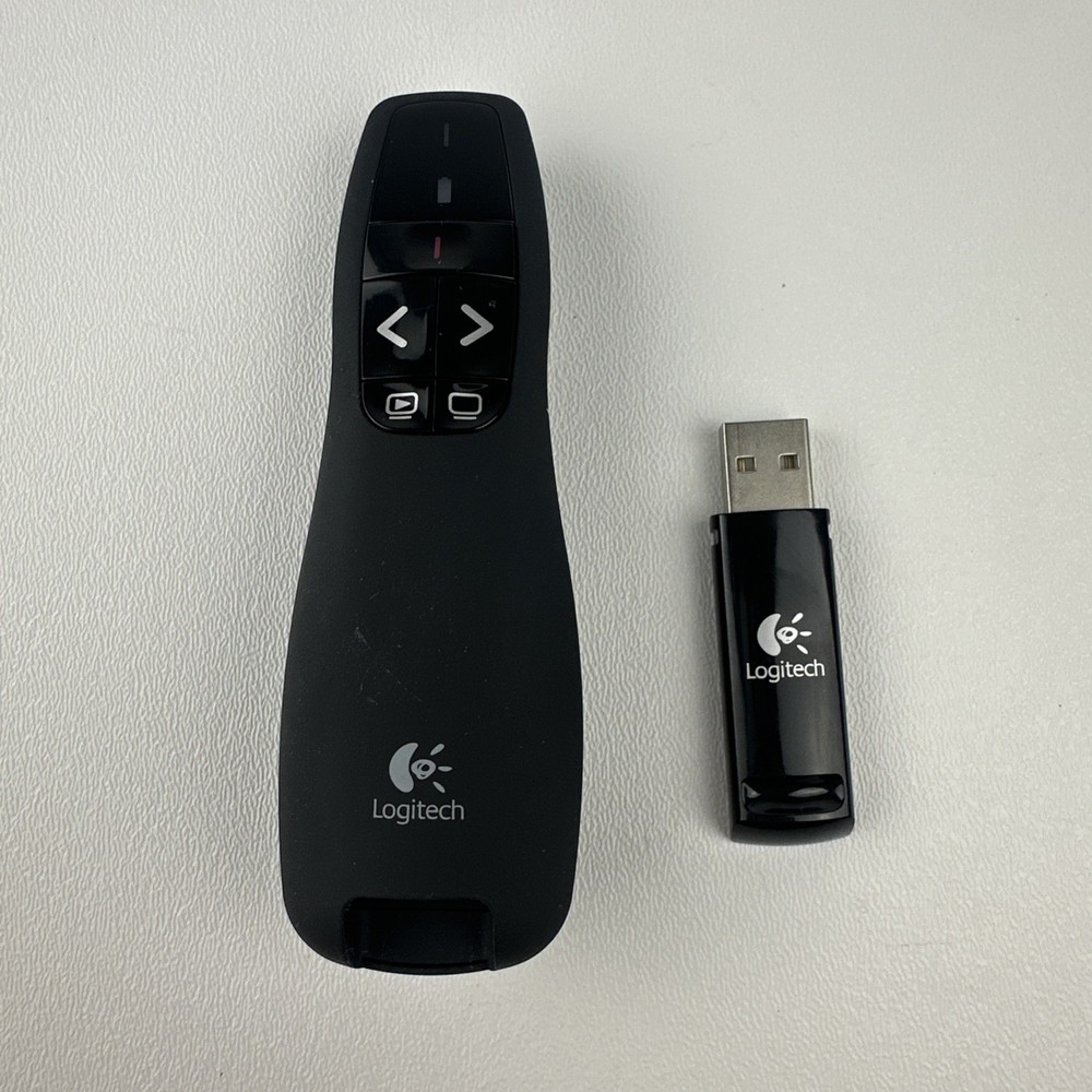Logitech R400 Wireless Presenter with Laser Pointer Presentation Remote Clicker