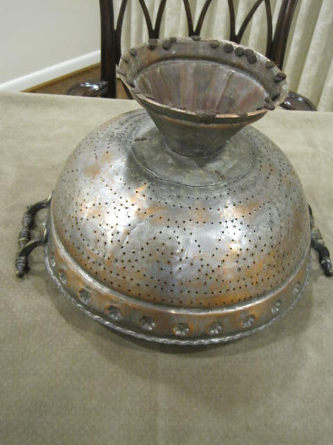 Antique Brass Collander