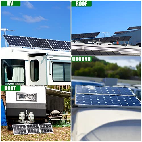 2 Sets 45Inch Solar Panel Mounting Brackets with Adjustable Solar Panel Tilt