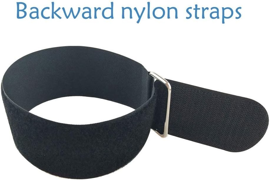 6Pcs Nylon Heavy Duty Reusable Hook and Loop Cinch Straps 18x2 for Cable