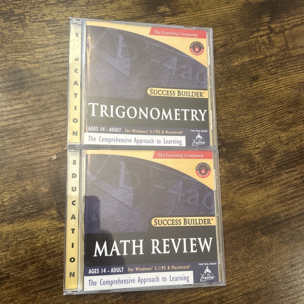 Success Builder PC CD-ROM The Learning Company Trigonometry & Math Review 1998
