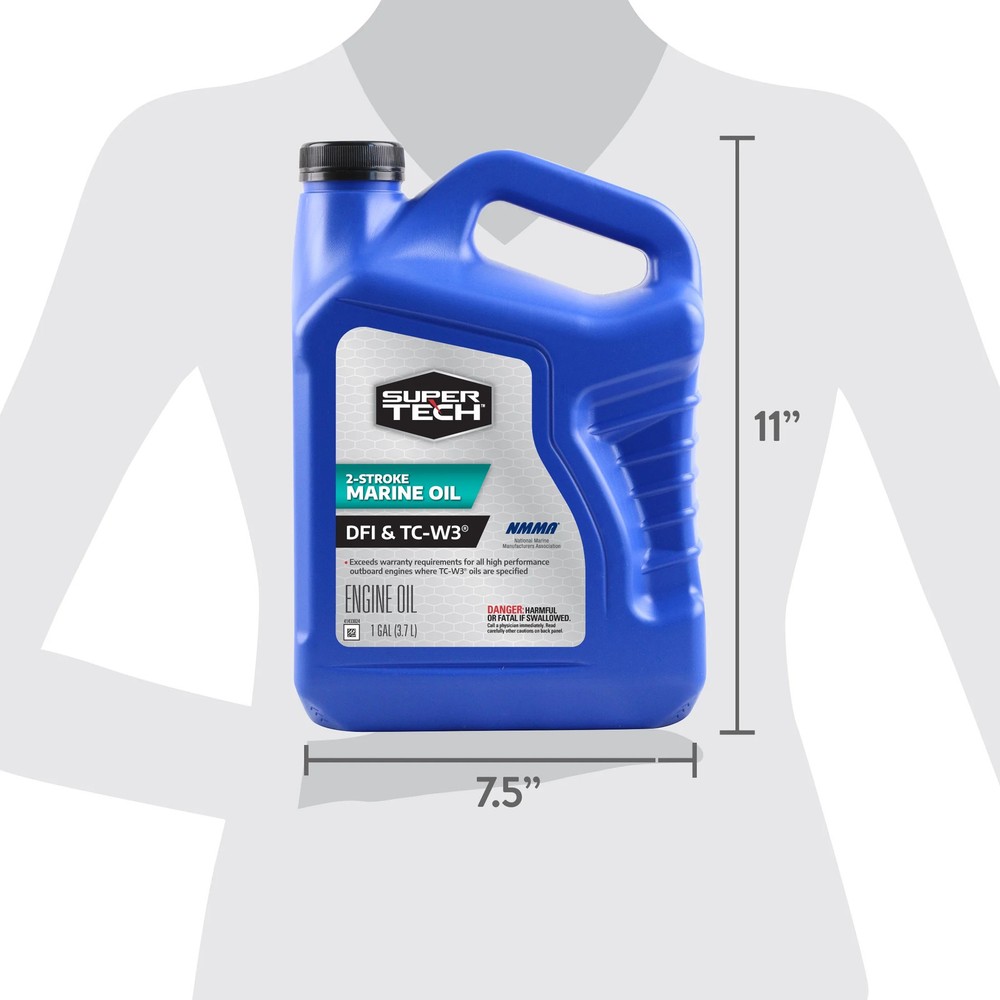 Super Tech TC W Outboard Cycle Engine Oil Gallon
