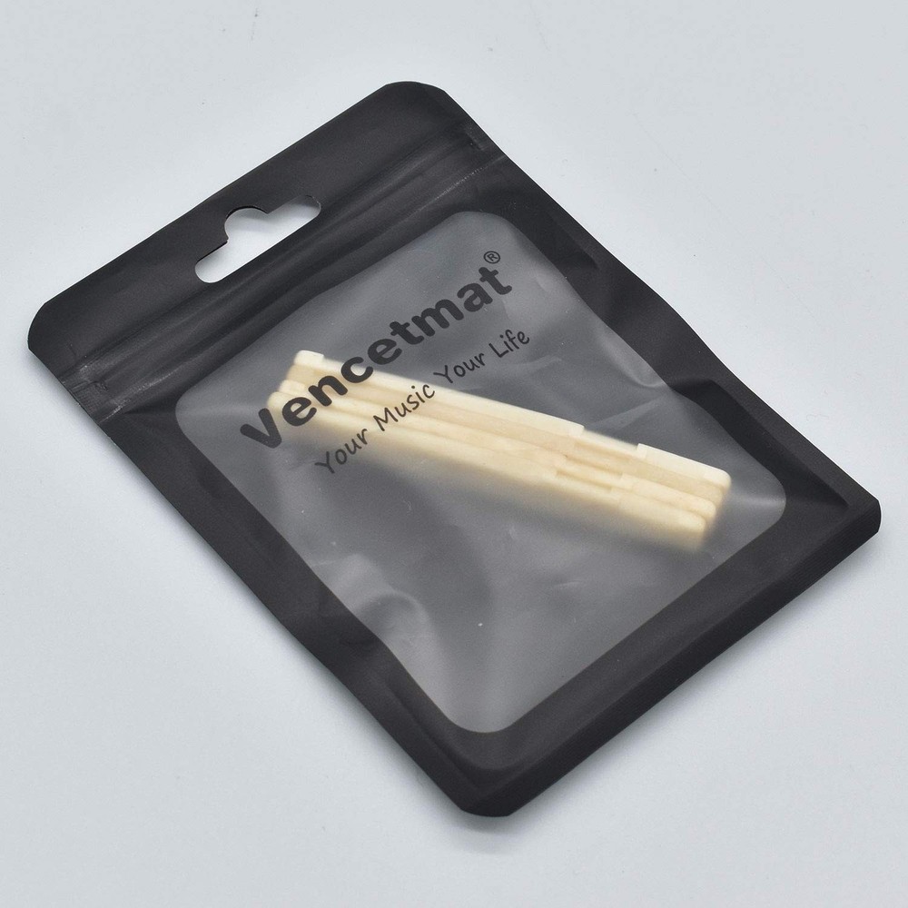 Vencetmat Unbleached Acoustic Guitar Bridge Saddle x 4, Bone