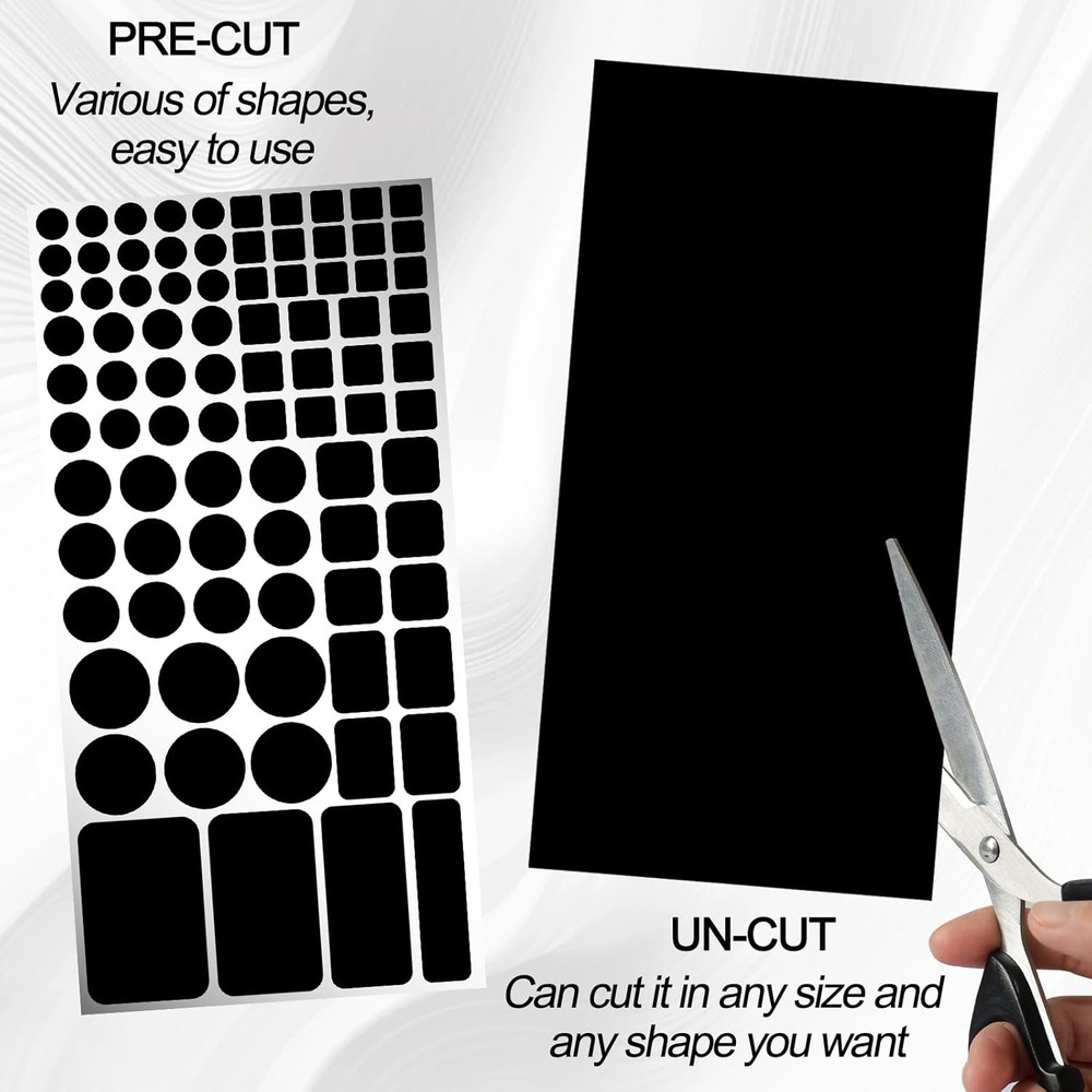 LED Light Blocking Stickers,Blackout Stickers for Electronic,2 Sheets LED Light