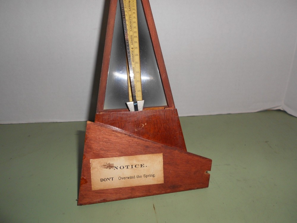 Antique De Maelzel Wood Metronome, Walnut ? case