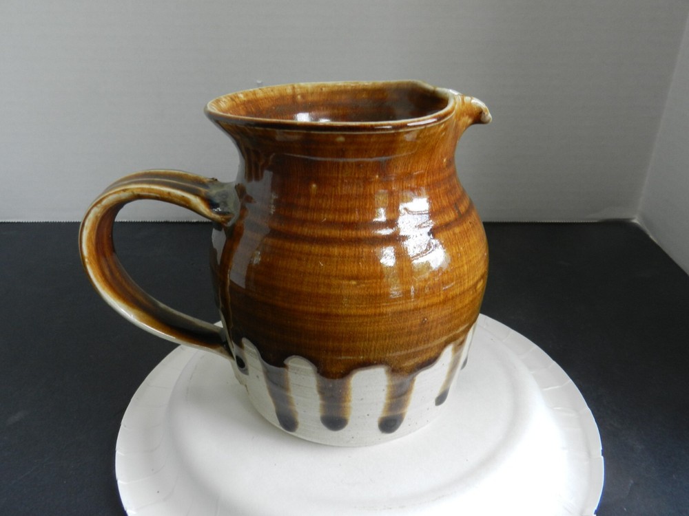 Rare Signed WL Baker Stoneware Jug...