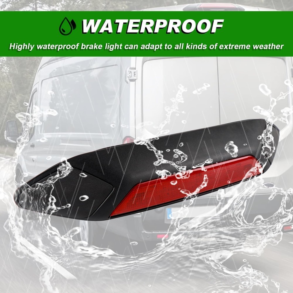 LED Third Brake Light with Backup Camera Compatible with 2018 2019 Ford Trans...