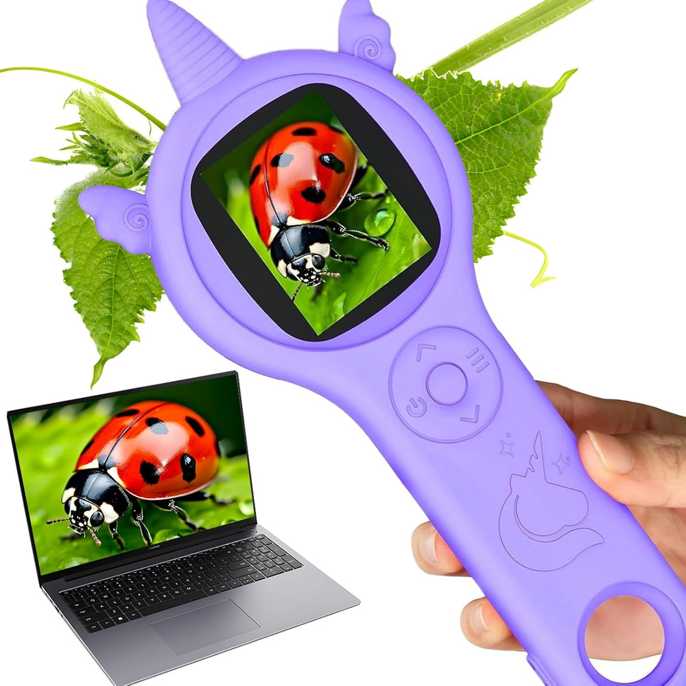 Kids Microscope - Mini Pocket Handheld Microscope for Toddlers-Educational Scien
